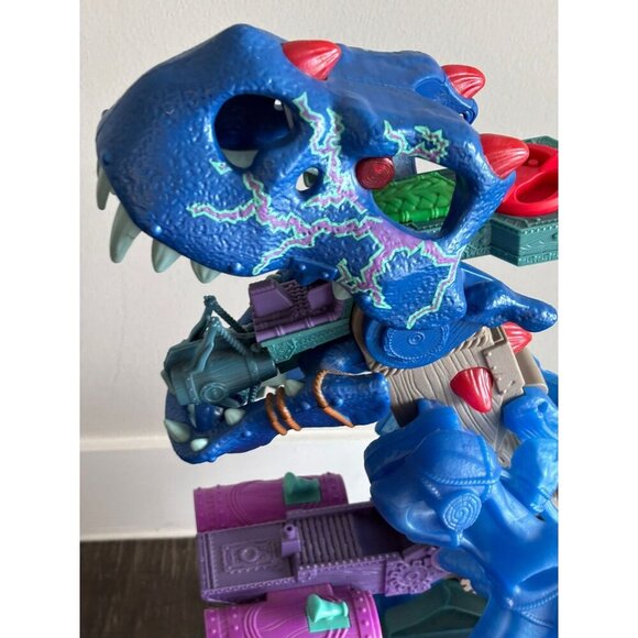 Imaginext Lot Ultra Ice Blue T Rex Dinosaur Pirate Alligator Walking Dino 30x16 - Picture 6 of 11
